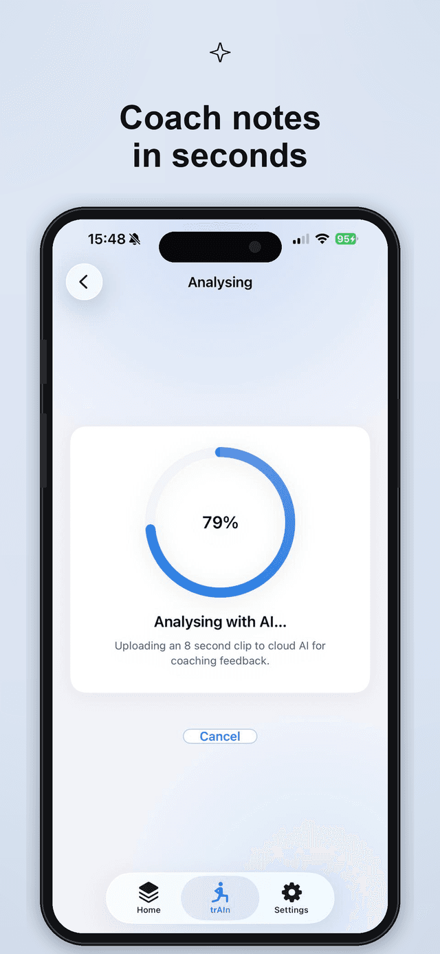 Analysis progress while coaching notes are prepared